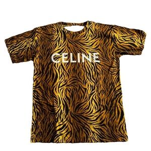Celine Wild Stripe Tee - Yellow and Black